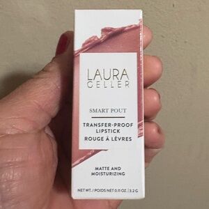 Laura Geller Smart Pout Transfer-Proof Lipstick BRILLIANT  New Never Opened.